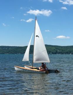 ALICINA BAMBINA sailing on Lake Otsego in New York