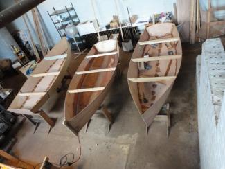 The first group of boats is nearly complete