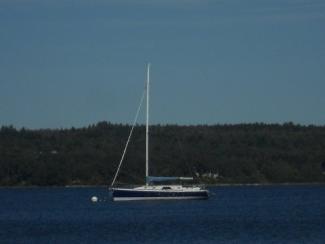 on mooring