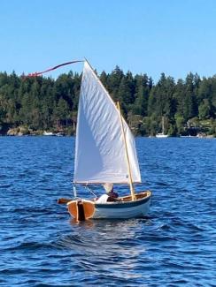 Sea trial of sailing rig