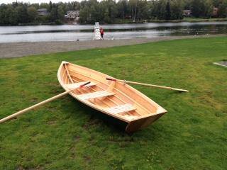 GYPSY with handmade oars.