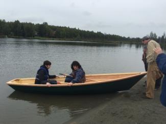 Sea trials; left to right minions: Adrian Reinhardt and George Rhodes.