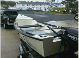 Carolina Dory on trailer.