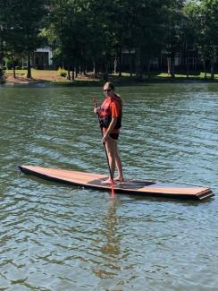 Paddling on Lake Norman