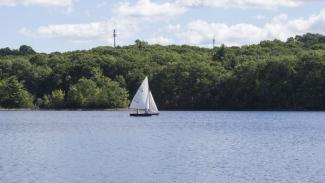 Sailing at Hopkinton State Park, MA