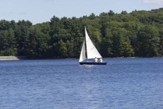 Sailing at Hopkinton State Park, MA