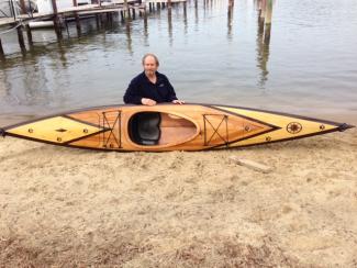 View of kayak deck