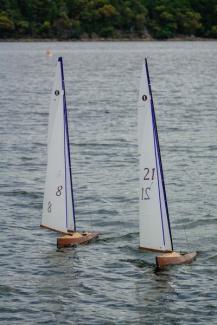 The boats under sail