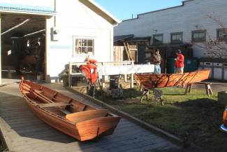 Scandal Skiff at the Northwest School of Wooden Boat Building