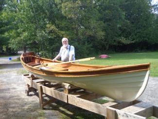 Photo of skiff launching.