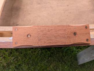 11' 4" Susan Skiff, upcose rail view
