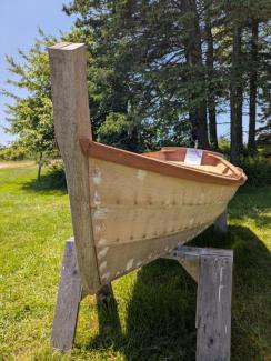 11' 4" Susan Skiff, up close view of bow