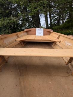 11' 4" Susan Skiff, close inside of stern view