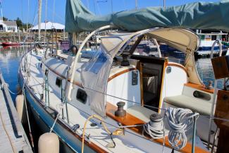 2012 40' Gartside Yawl, view of deck