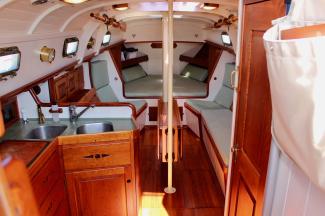2012 40' Gartside Yawl, inside view