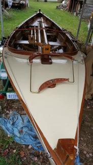 19' 7" Ketch Rigged Sailboat, view from top, green grass in back ground