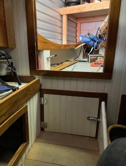 24' Peter van Dine Tancook Whaler, view inside, storage