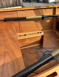 Goat Island Skiff, view inside