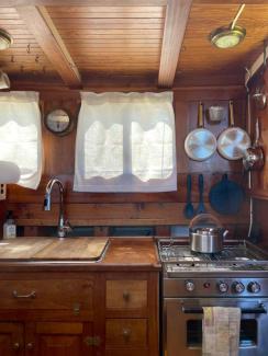 1973 PNW Trawler Live Aboard, kitchen area