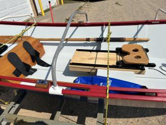 John Welsford Seagull Dory, view of inside, from port side