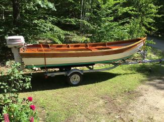 New England Classic, on trailer starboard side