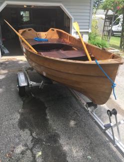 Rowboat and Trailer, starboard view of bow
