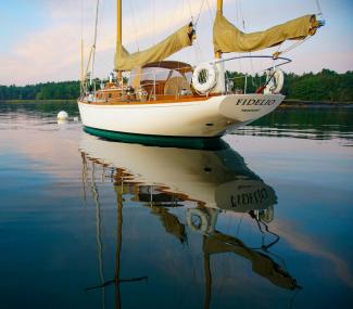 FIDELIO, a Sparkman & Stephens Finisterre yawl.