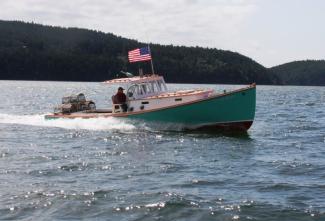 Entering the San Juan Islands at 22 knots.