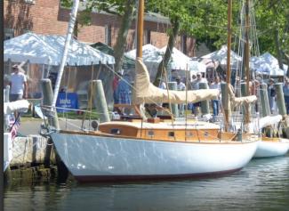 MEIGA DEL MAR, Nevins 40/Series A, at the WoodenBoat Show, 2016.