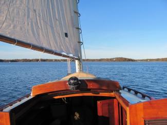 LAZY LUCY, 24' catboat designed by Fenwick C. Williams.