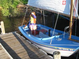 Greta aboard Greta