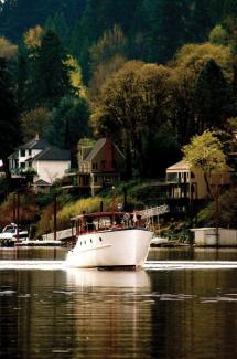 LATITUDE, Blanchard, 32-foot cabin cruiser.