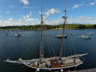 CHARM dockside on Thompson's Wharf in Belfast, Maine.