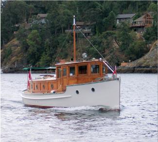 MERVA, 40' pilothouse cruiser, built by F. W. Morriss. Photo: CYA.