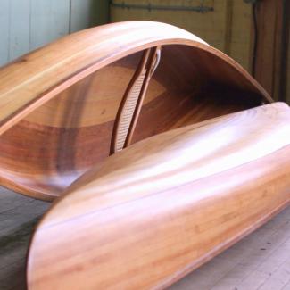 Solo Canoe for Cedar Strip Construction - From Ashes Still Water boats.