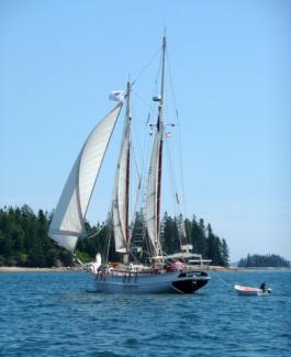 Sailing in Eggemoggin Reach, Maine, July 2015