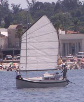 Swaggie under sail in Uruguay