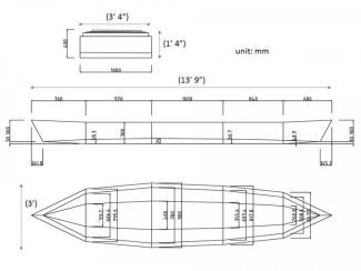 Sectional canoe