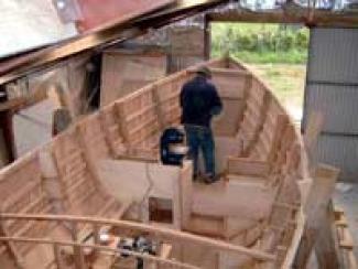 Inside the bare hull