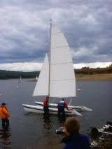 PIXIE,  Beach Catamaran in the water