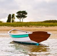 Shellback Dinghy in water