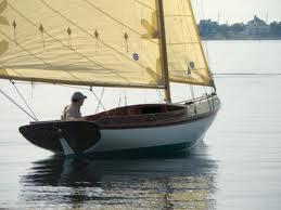 20' 3" Flatfish Class Sloop in water