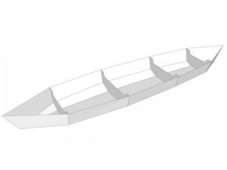 Sectional canoe