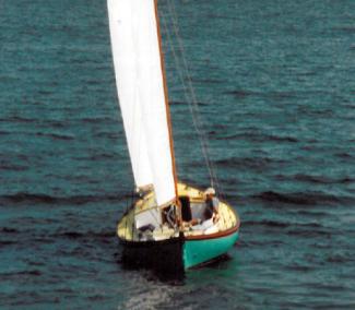 26 foot Auxiliary Ketch stern view