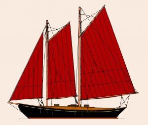 35' Auxiliary Schooner