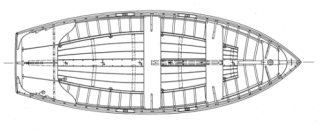 12' Catspaw Dinghy overhead