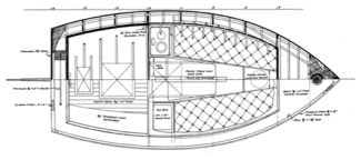 18' Catboat profile