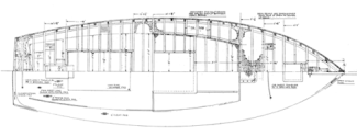 26' Gaff Sloop profile