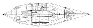 24' 6"  Sloop,  TYPHOON profile