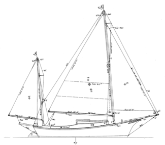 20' Yawl,  SALLEE ROVER profile